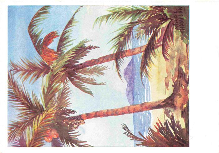 Thompson Athol Kuenstlerkarte Palmiers