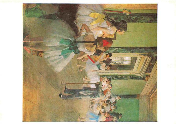 DEGAS Edgar Kuenstlerkarte Ballett danse Louvre Musee de l'Impressionni