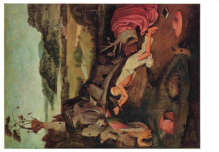 Bosch Hieronymus Kuenstlerkarte St-Jerome Gent Museum voor Schone Kunsten