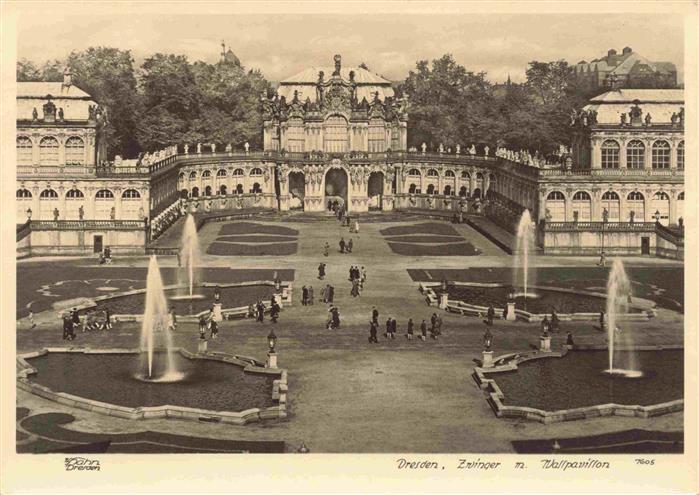 Foto Hahn Nr. 7605 Zwinger Wallpavillon Dresden