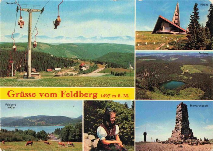 Sessellift Chairlift Telesiege Feldberg Feldsee Kirche Bismarcksaeule