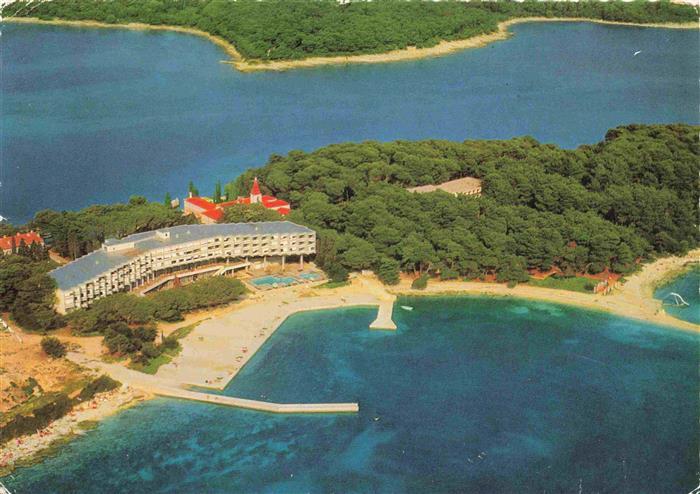 Rovinj Rovigno Istrien Croatia Crveni otok Fliegeraufnahme