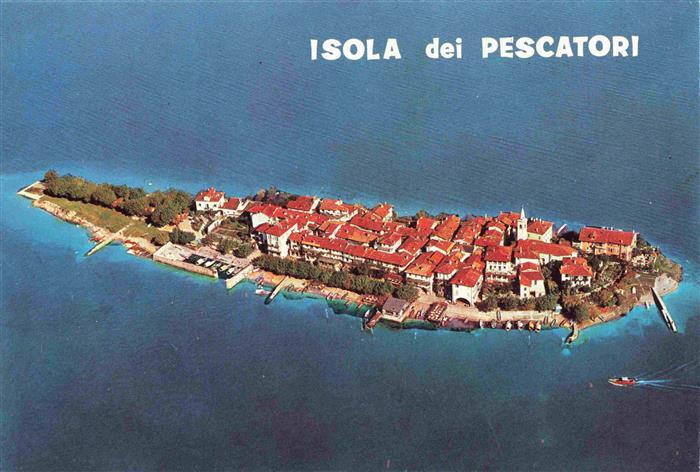 Lago Maggiore Isola dei Pescatori Fliegeraufnahme