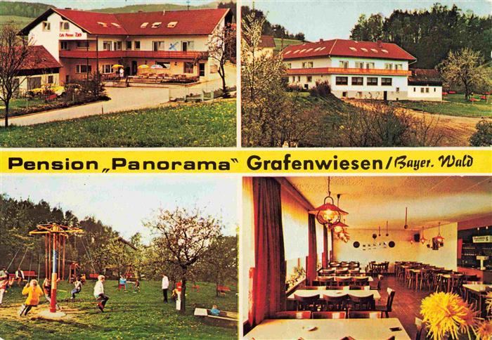 Grafenwiesen Pension Panorama Gastraum Kinderspielplatz