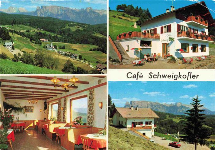 Oberinn am Ritten Suedtirol Cafe Schweigkofler Garni Gastraum Panorama