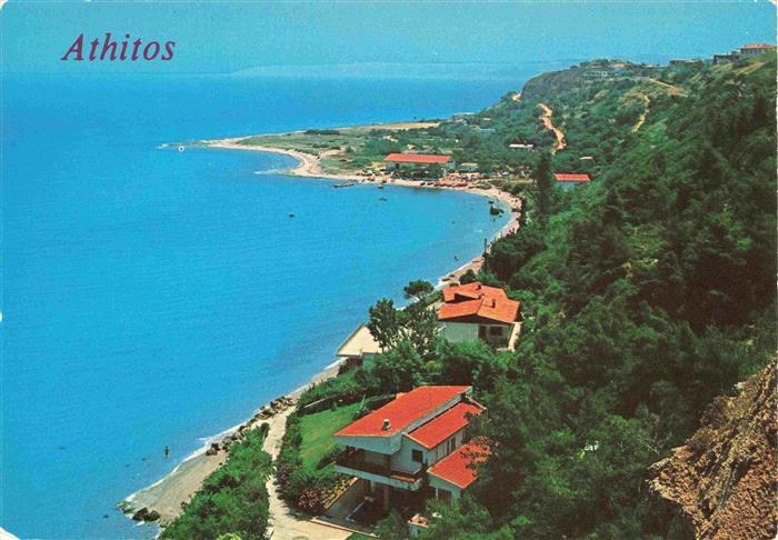 Halkidiki Chalkidiki Greece Athitos Beach Fliegeraufnahme