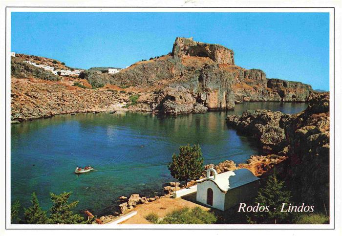 Lindos Lindo Rhodes Greece The harbor of St Paul