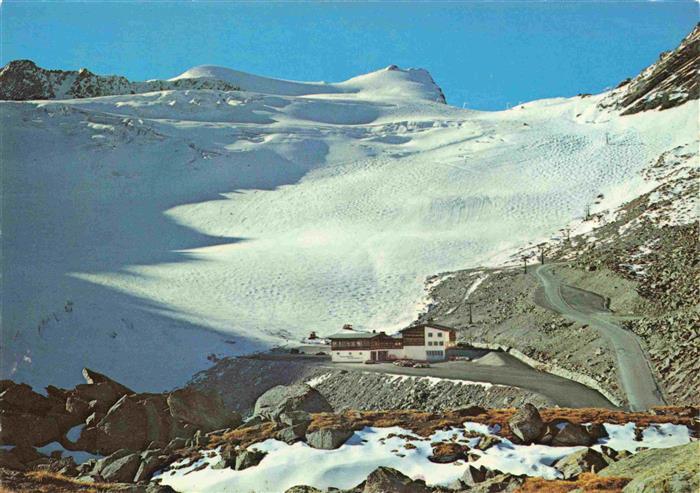 Rettenbach Gletscher mit Innerer Schwarzer Schneide und Gletscherstrasse