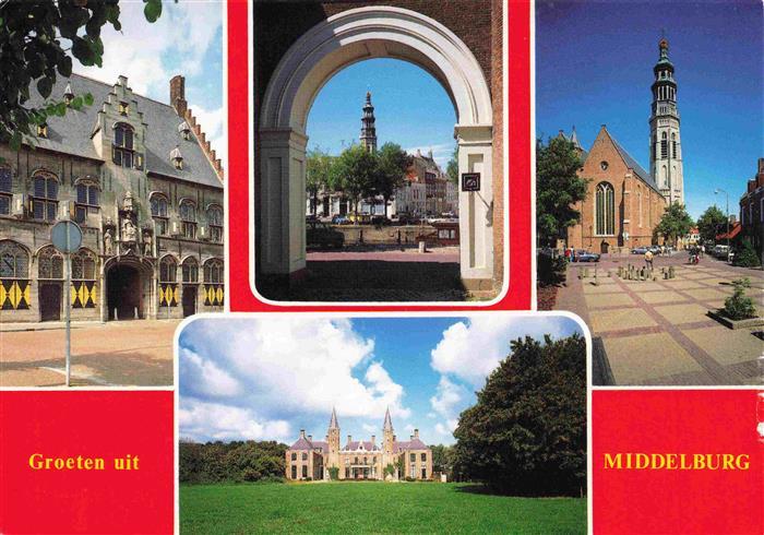 Middelburg  Zeeland NL Teilansichten Schloss Kirche