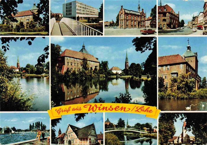 Winsen Luhe Teilansichten Kirche Schloss Bruecken