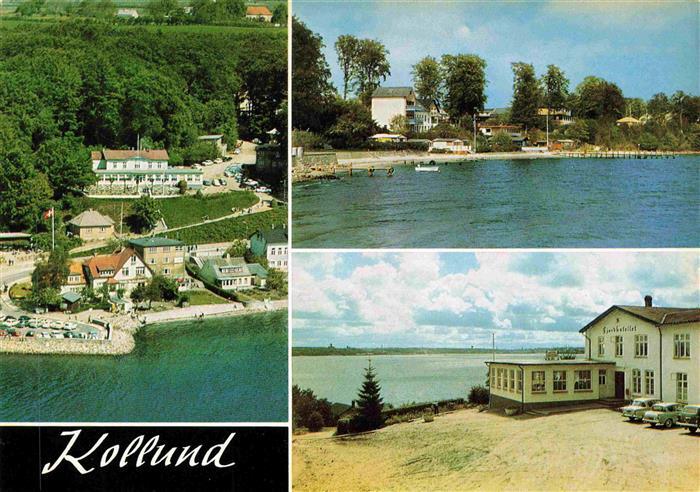 Kollund Denmark Fliegeraufnahme Seepartie Fjordhotellet