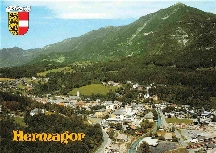 Hermagor Kaernten AT Fliegeraufnahme