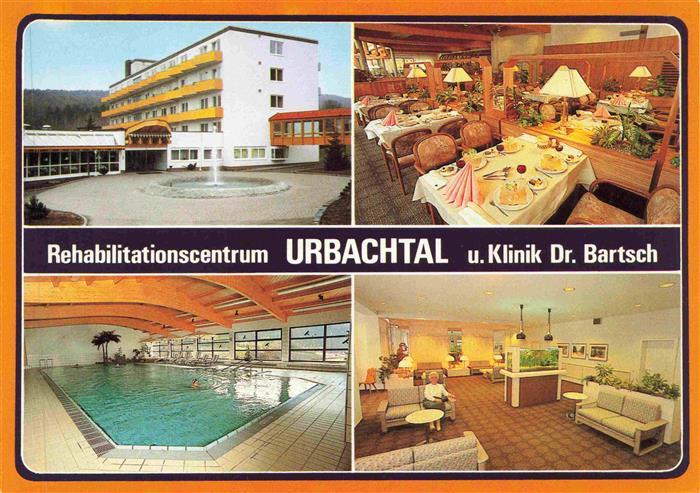 Neukirchen Knuellgebirge Rehazentrum Urbachtal Gastraum Hallenbad Aufenthaltsrau