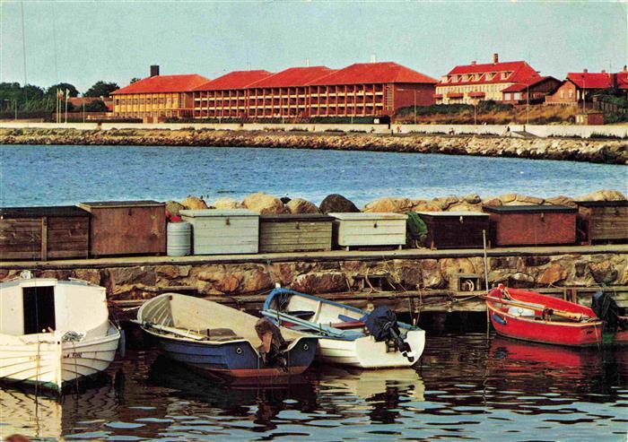 Bornholm DK Hotel Griffen Hafenpartie