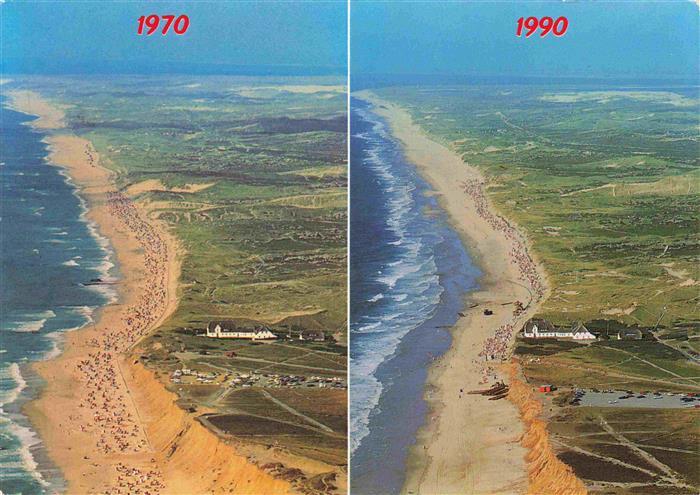 Kampen Sylt Am Roten Kliff Landverlust 1970 bis 1990