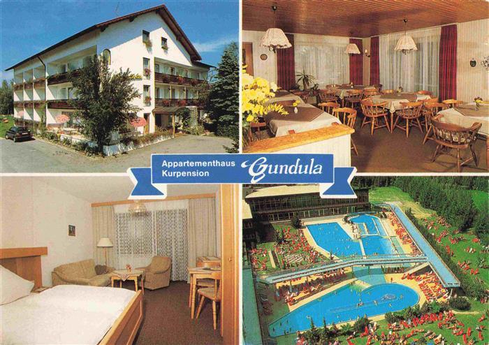 Wuerding Bad Fuessing Appartementhaus Kurpension Gundula Gastraum Zimmer Freibad