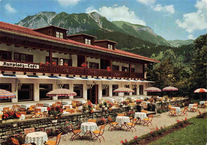 OBERSTDORF Bayern Kurplatz Cafe Terrasse