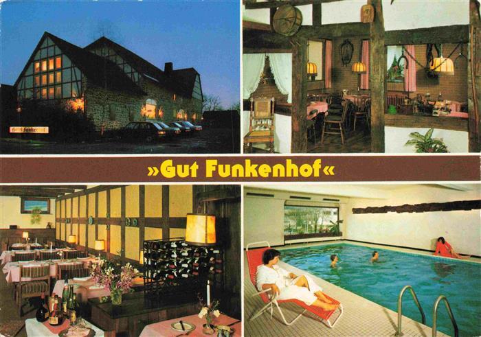 Altenhellefeld Gut Funkenhof Gastraeume Hallenbad