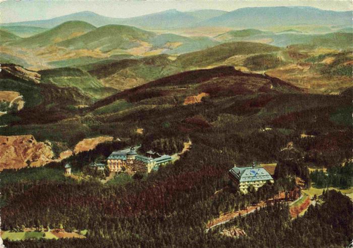 Buehl Baden Kurhaus Buehlerhoehe Schloss und Sanatorium Fliegeraufnahme