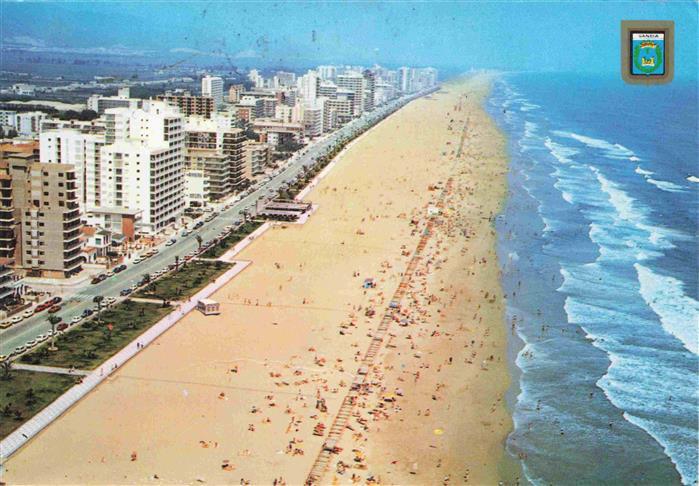 Gandia ES Vista aerea de la playa