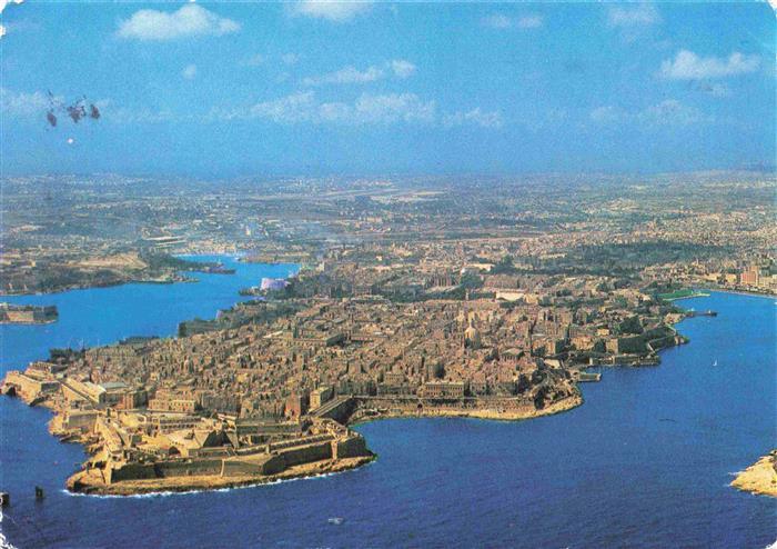 Malta  Insel Fliegeraufnahme