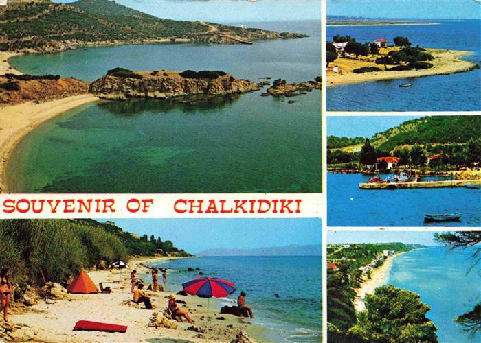 Chalkidiki Halkidiki Greece Fliegeraufnahme Strand Panorama