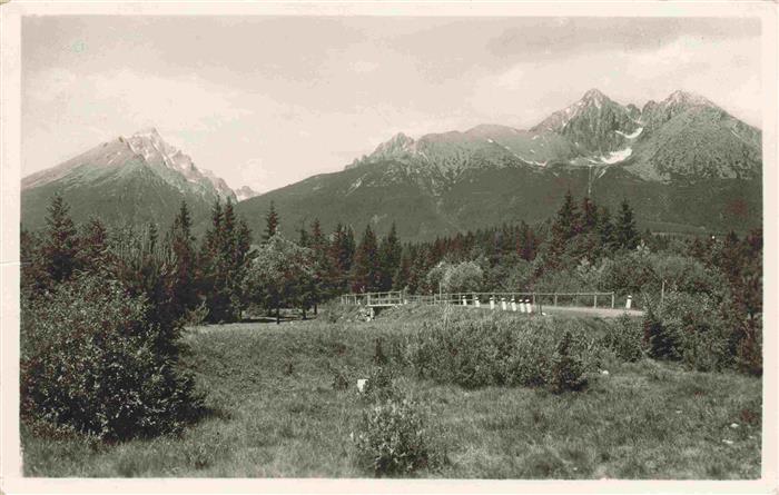 Vysoke Tatry Poprad SK Vyhfad na Tatry z Tatr Lomnici