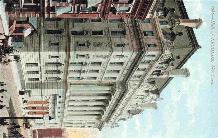 NEW YORK City USA Hall of Records