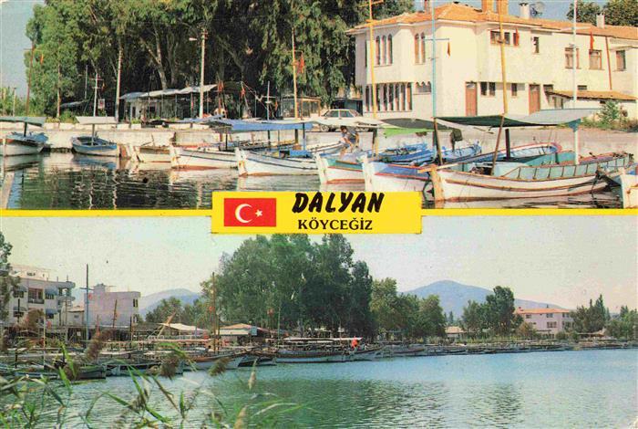 Dalyan Mugla Ortaca TK Hafenpartie Panorama