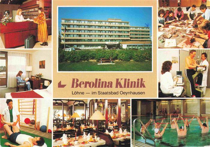 BAD OEYNHAUSEN Berolina Klinik Loehne Rezeption Zimmer Therapie Speisesaal Halle