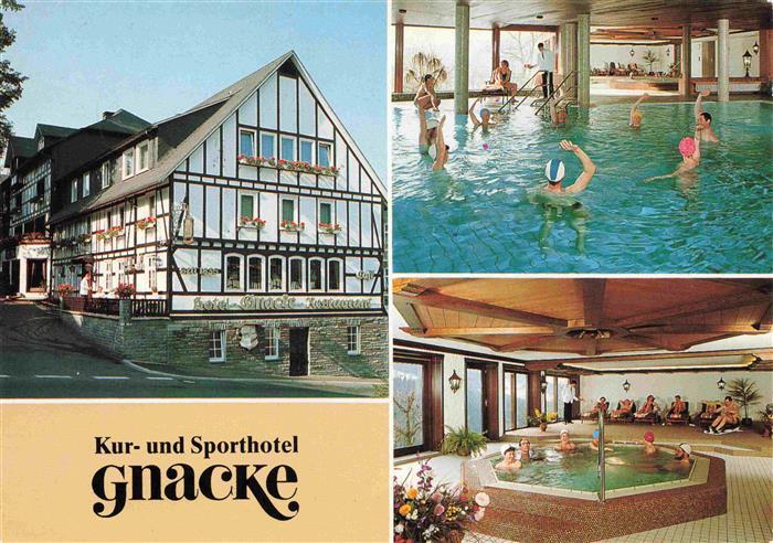 Nordenau Schmallenberg Kur und Sporthotel Knacke Hallenbad Whirlpool