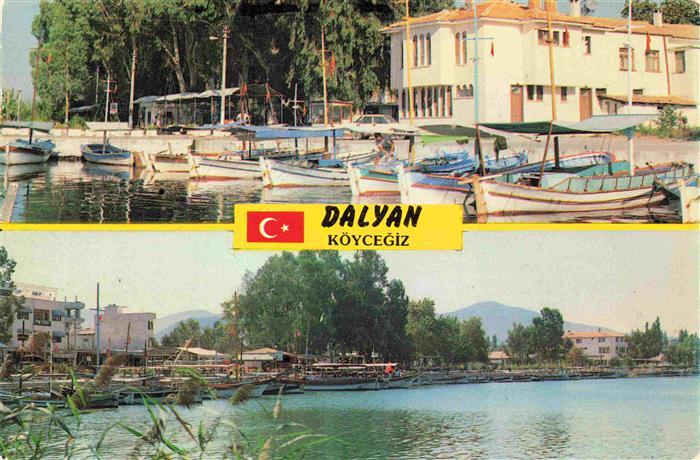Dalyan Mugla Ortaca TK Hafenpartie Panorama