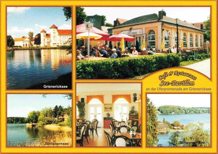 Rheinsberg Brandenburg Cafe Restaurant See Pavillon Gaststube Terrasse Grieneric
