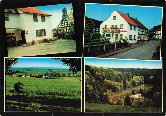 Hommershausen Gaststaette zur alten Post Panorama Ortspartie