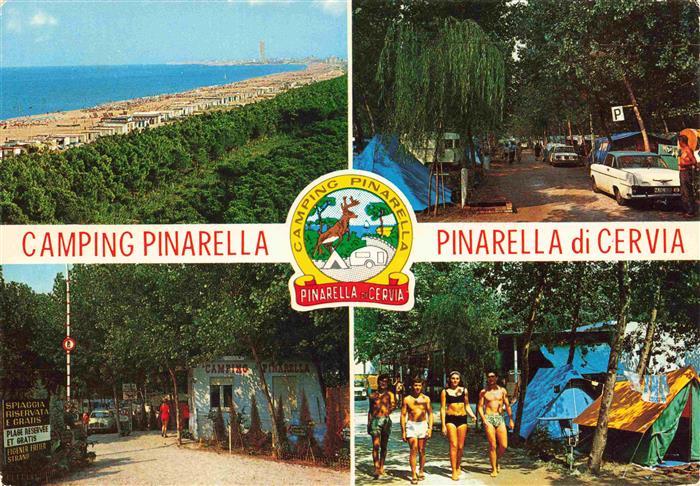 Pinarella di Cervia IT Campingplatz Eingang Strand