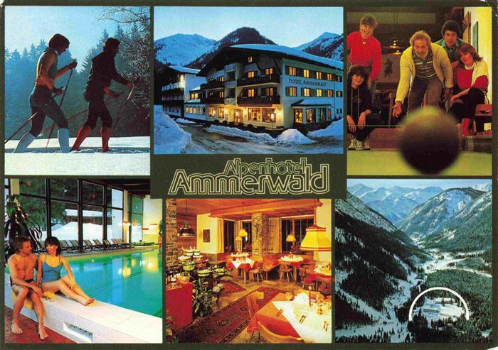 Ammerwald Alpenhotel Ammerwald Langlauf Hallenbad Gastraum Kegelbahn