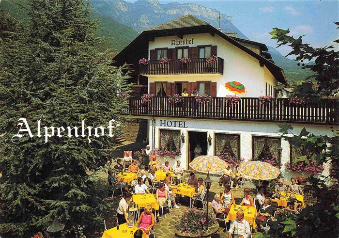 Kaltern Caldaro Suedtirol IT Hotel Alpenhof Terrasse