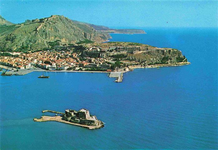 Nauplia Nauplion Nauplia-Assini Peloponisos Greece Teilansicht mit Burzi Flieger