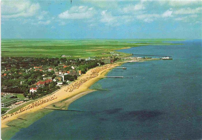 WYK FoeHR Nordfriesland Oststrand mit Faehranleger Fliegeraufnahme