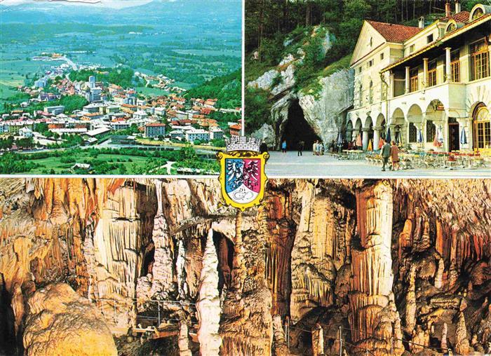 Postojna Adelsberg Slovenia Panoram Ortspartie Grotten