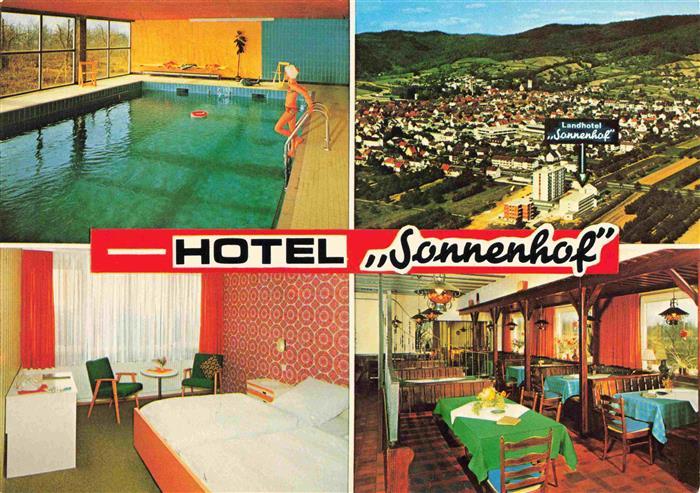 Leutershausen Hirschberg Bergstrasse Hotel Sonnenhof Hallenbad Zimmer Gastraum