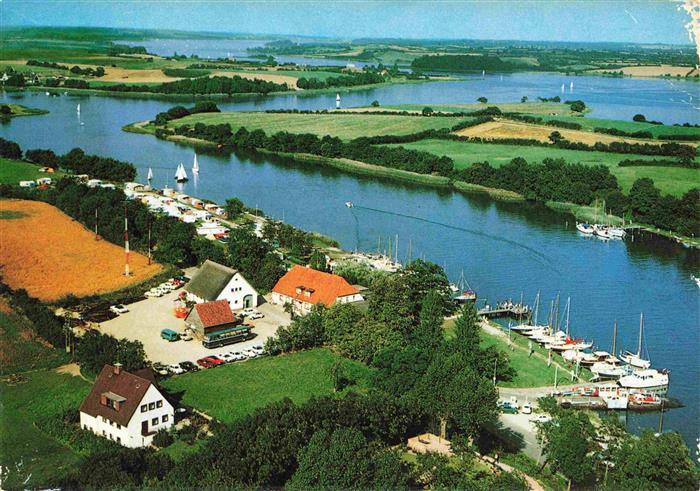 Brodersby Schlei Missunder Faehrhaus Fliegeraufnahme