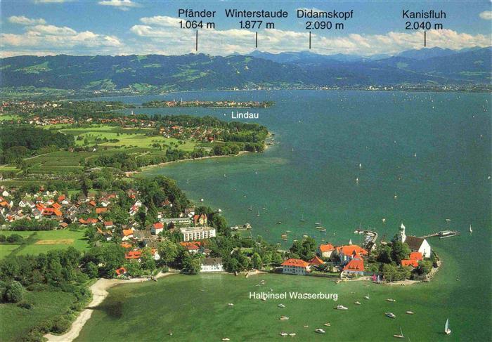 Wasserburg Bodensee Fliegeraufnahme