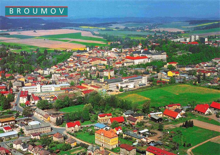 Broumov Braunau Boehmen CZ Fliegeraufnahme