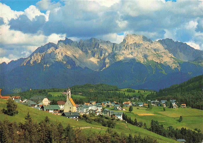 Deutschnofen Nova Ponente Bolzano IT Fliegeraufnahme mit Latemar