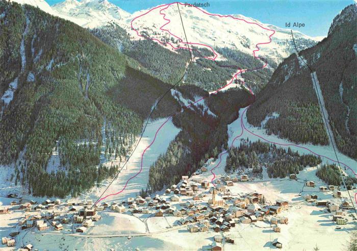 Ischgl Tirol AT Fliegeraufnahme mit Kardatsch und Id Alpe