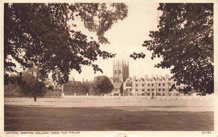 Oxford Oxfordshire UK Merton College from the fields