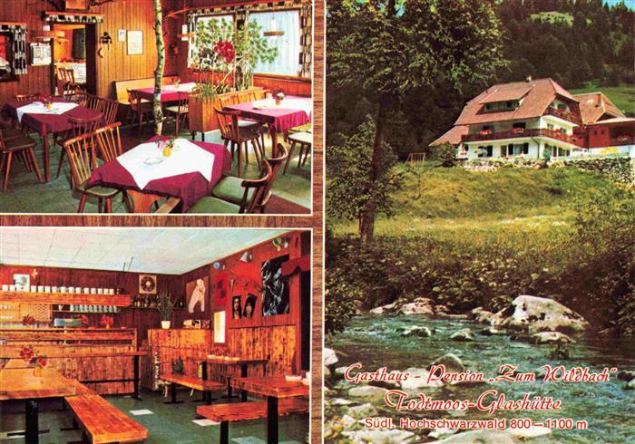 Glashuette Todtmoos Gasthaus Pension Zum Wildbach Gastraum Schwarzwaldhaus