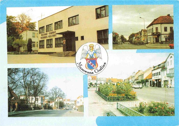 Murowana Goslina Goslin Erholungszentrum Partie in der Altstadt Gebaeude aus 19.