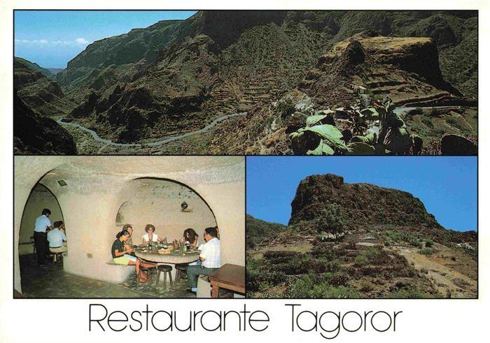 Barranco de Guayadeque Restaurant Tagoro Landschaftspanorama